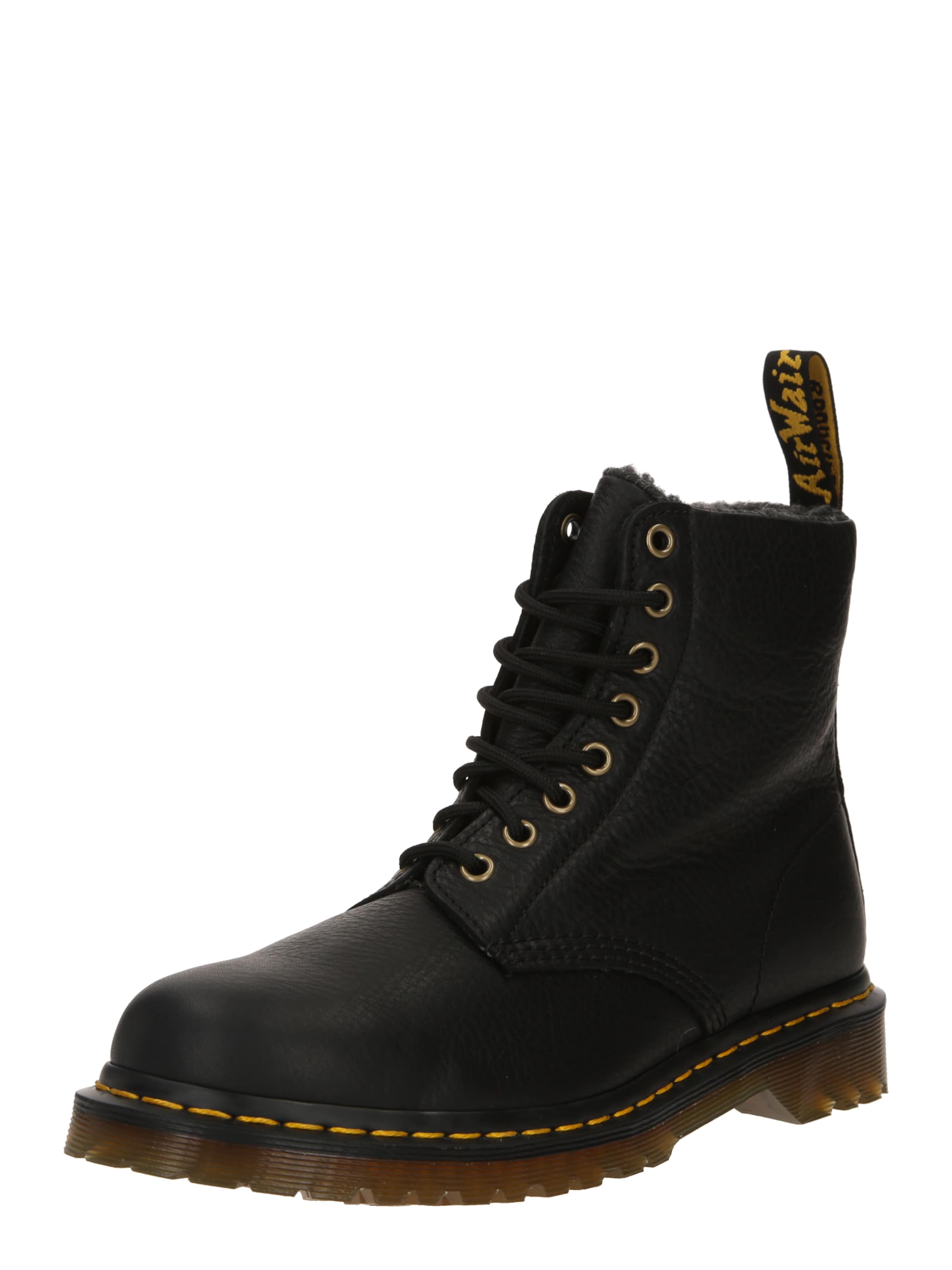 juoda Dr. Martens Auliniai batai su raišteliais '1460 Pascal Collar': priekis