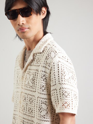DRYKORN Comfort fit Button Up Shirt 'BIJAN_2' in White