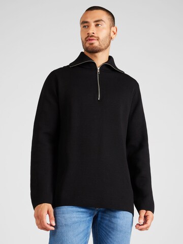 Pull-over 'Alban' Won Hundred en noir : devant