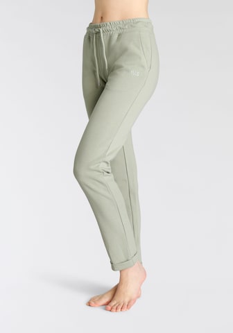 H.I.S Regular Pajama Pants in Green: front