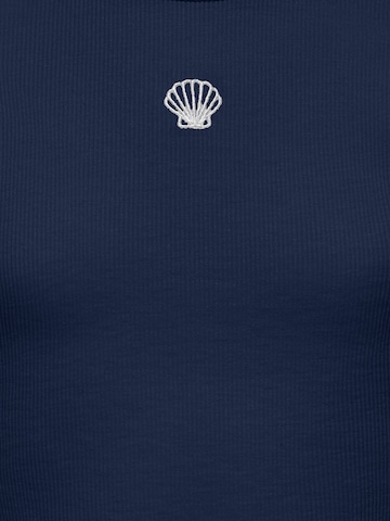 ONLY GIRLS Тениска 'KOGELVA JUNE' в синьо