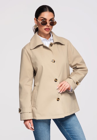 Manteau mi-saison 'OW-COLC-0114' Ombre en beige