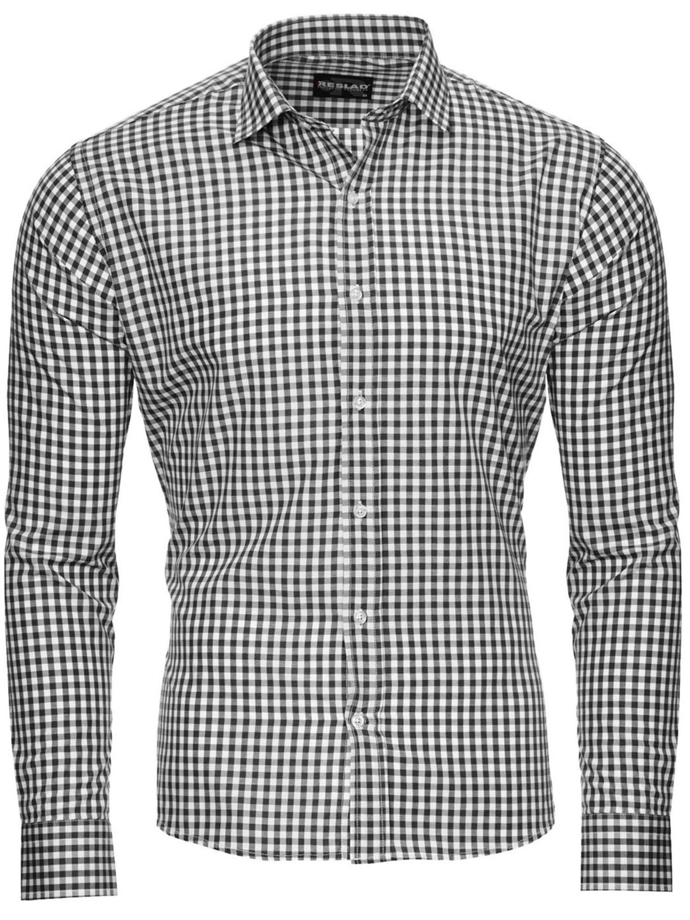 Reslad Button Up Shirt 'RS7007' in Black: front