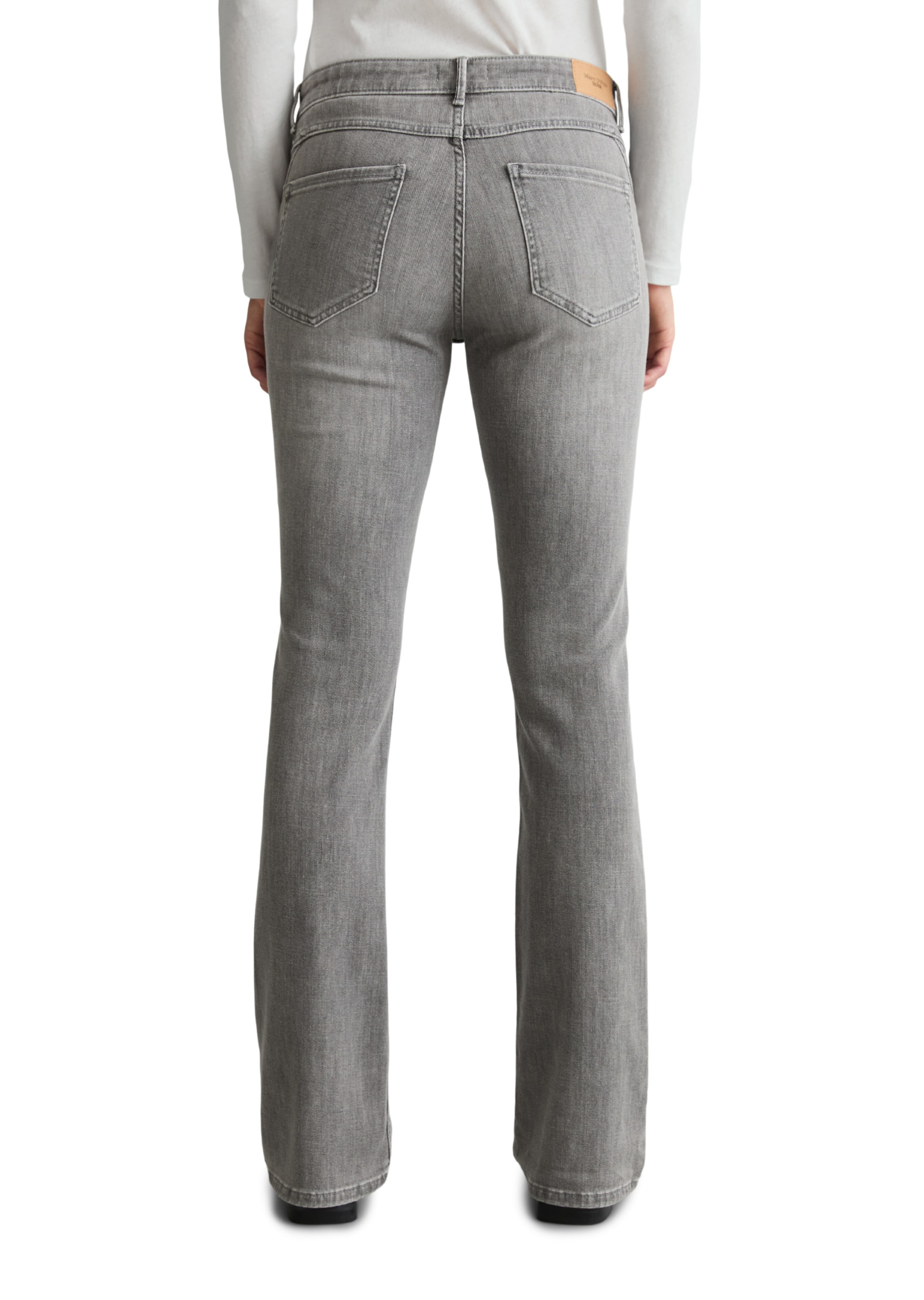 Marc O'Polo DENIM Flared Jeans 'Nella' in Grey
