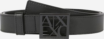 ARMANI EXCHANGE Bælte i sort: forside