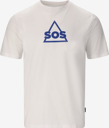 SOS T-Shirt 'Kvitfjell' in Weiß: Vorderseite