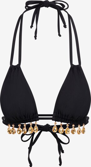 Moda Minx Bikini Top 'Selene Droplet Double Strap Triangle' in schwarz, Produktansicht