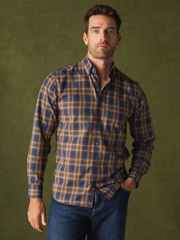 Next - Ajuste regular Camisa en azul: frente
