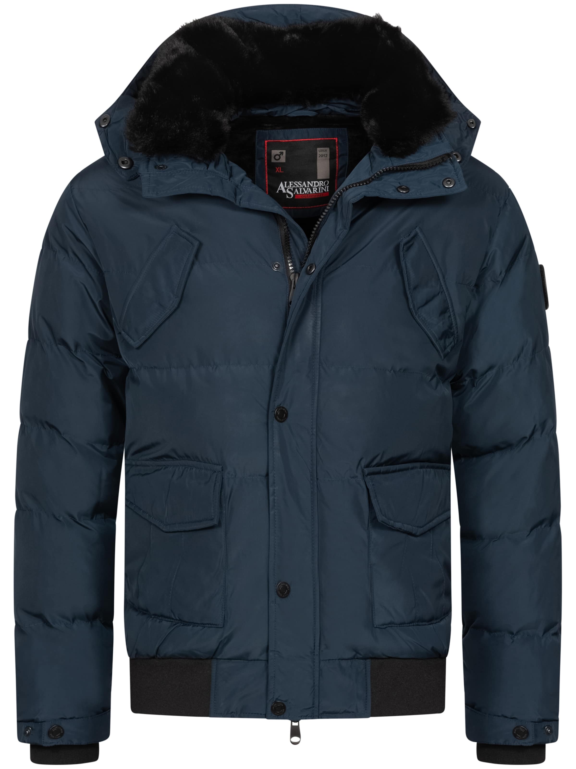 Alessandro Salvarini Winterjacke in Blau: Vorderseite