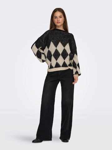 ONLY Sweter 'ONLNOEME' w kolorze czarny