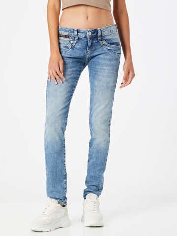 Herrlicher Slimfit Jeans 'Piper' in Blauw: voorkant