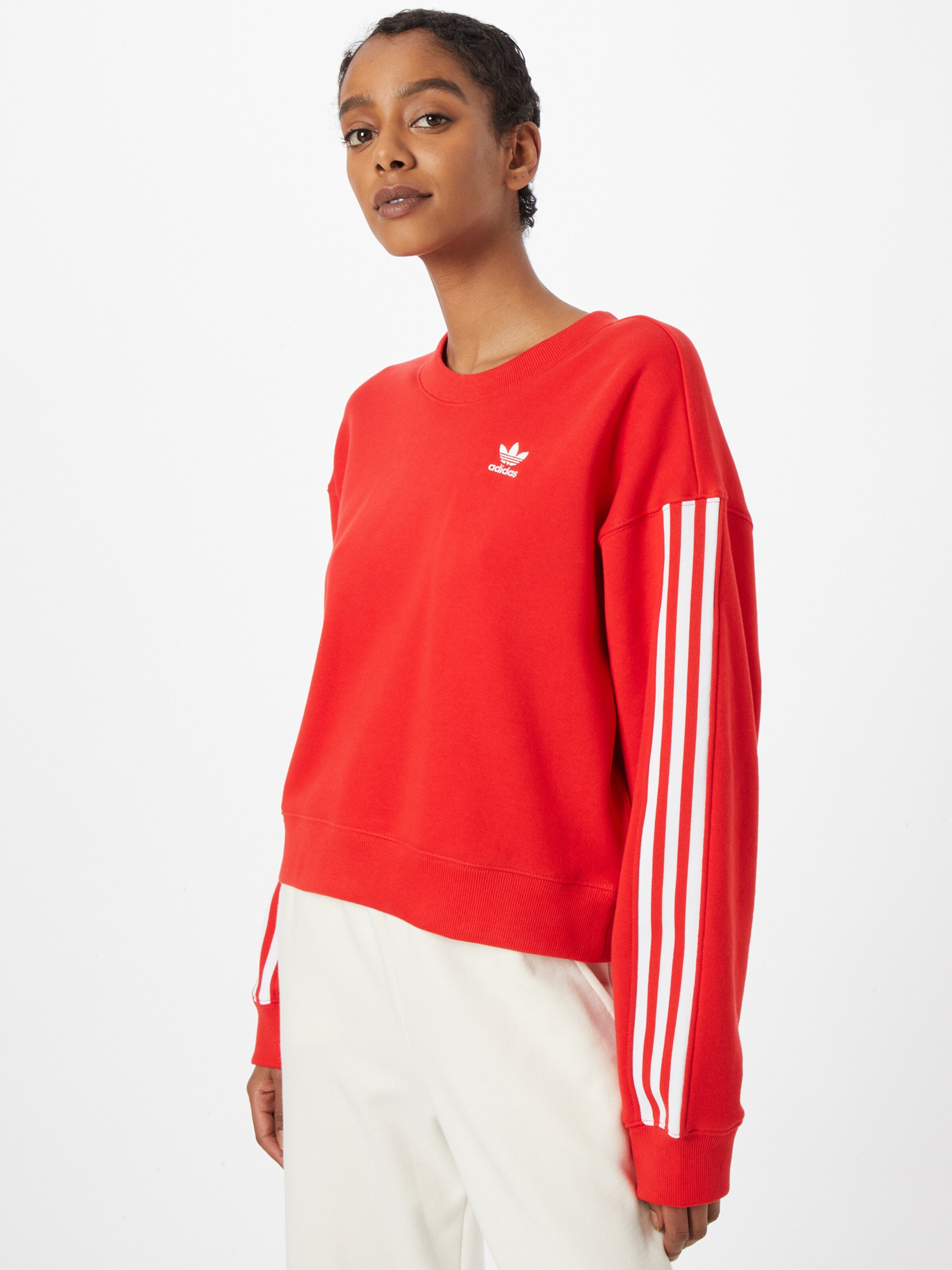 red adidas sweatshirt women