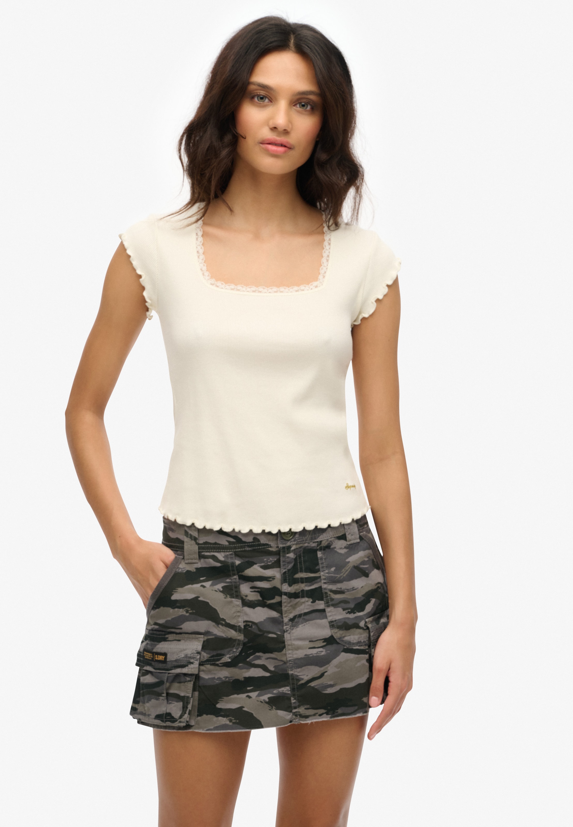 Jupe 'Utility Parachute' Superdry & Co en gris