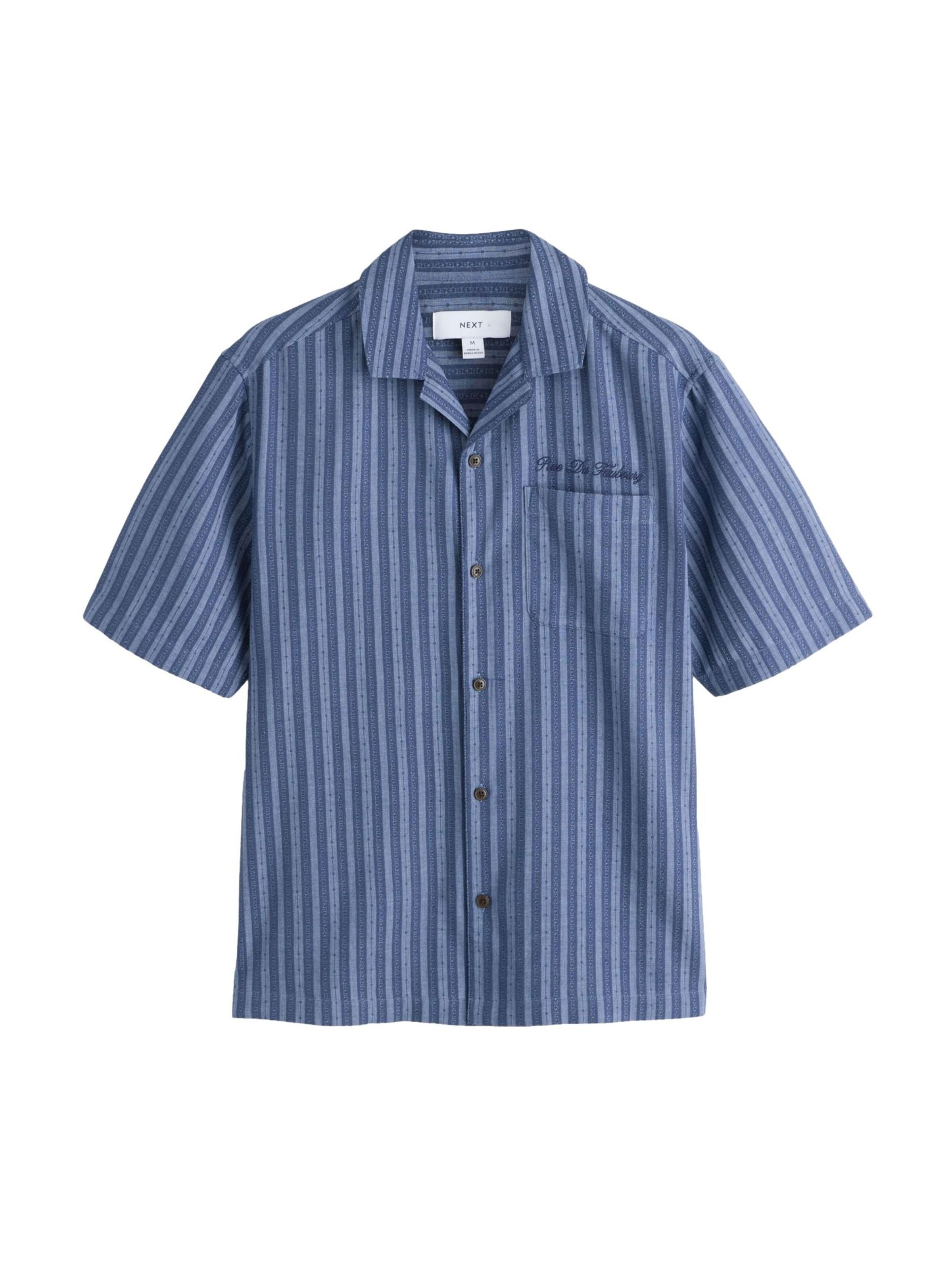 Next Chemise en bleu marine / gentiane, Vue avec produit