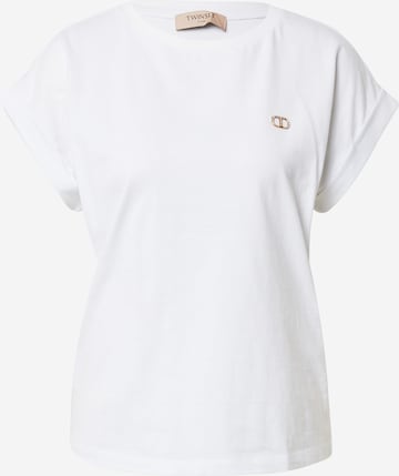 Twinset Тениска в бяло: отпред