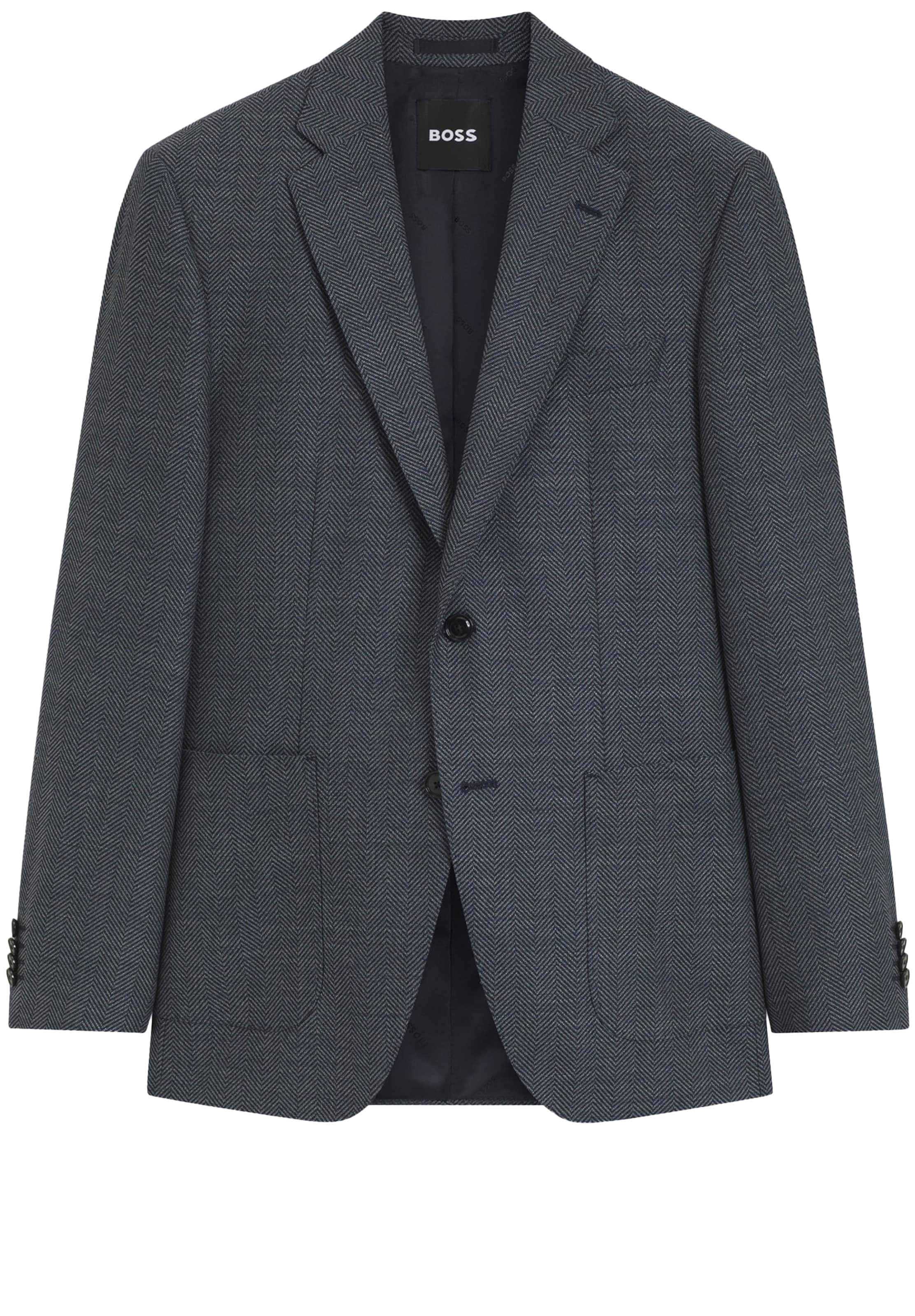BOSS Regular Fit Sakko ' Janson ' in Blau: Vorderseite