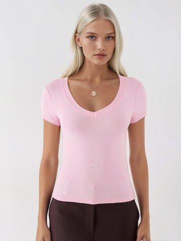 T-shirt Busem en rose : devant