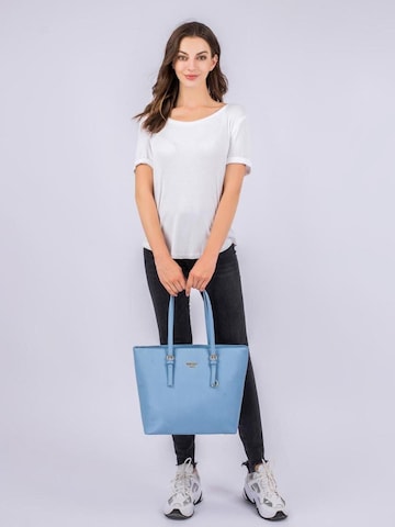 Princely London Shopper 'Beverly'‌‌‌‌ in Blau: Vorderseite
