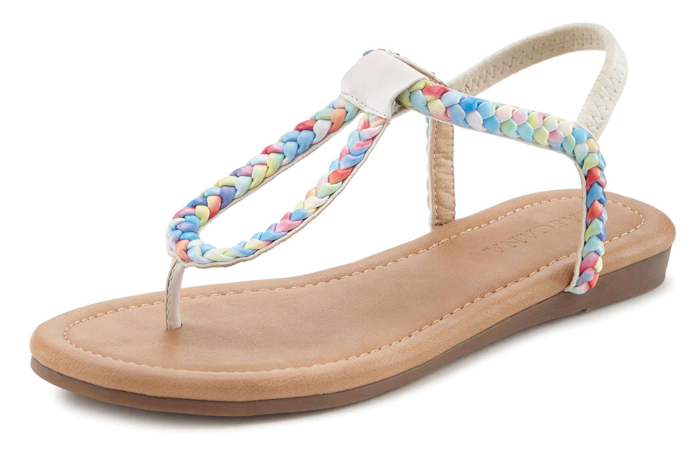 LASCANA Japonki w kolorze beżowy: przód