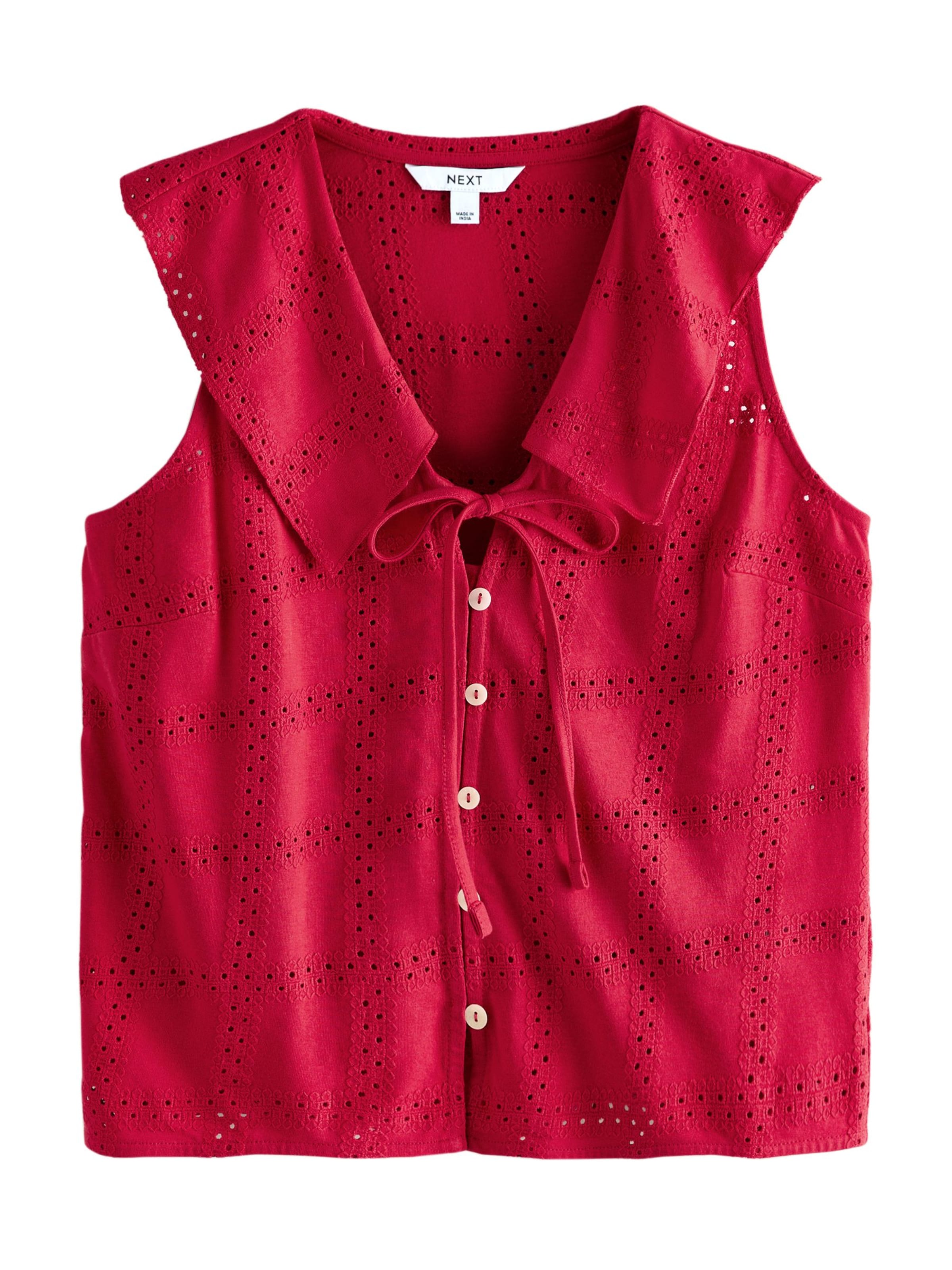Next Blouse in Rood: voorkant