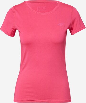 4F Functioneel shirt in Roze: voorkant