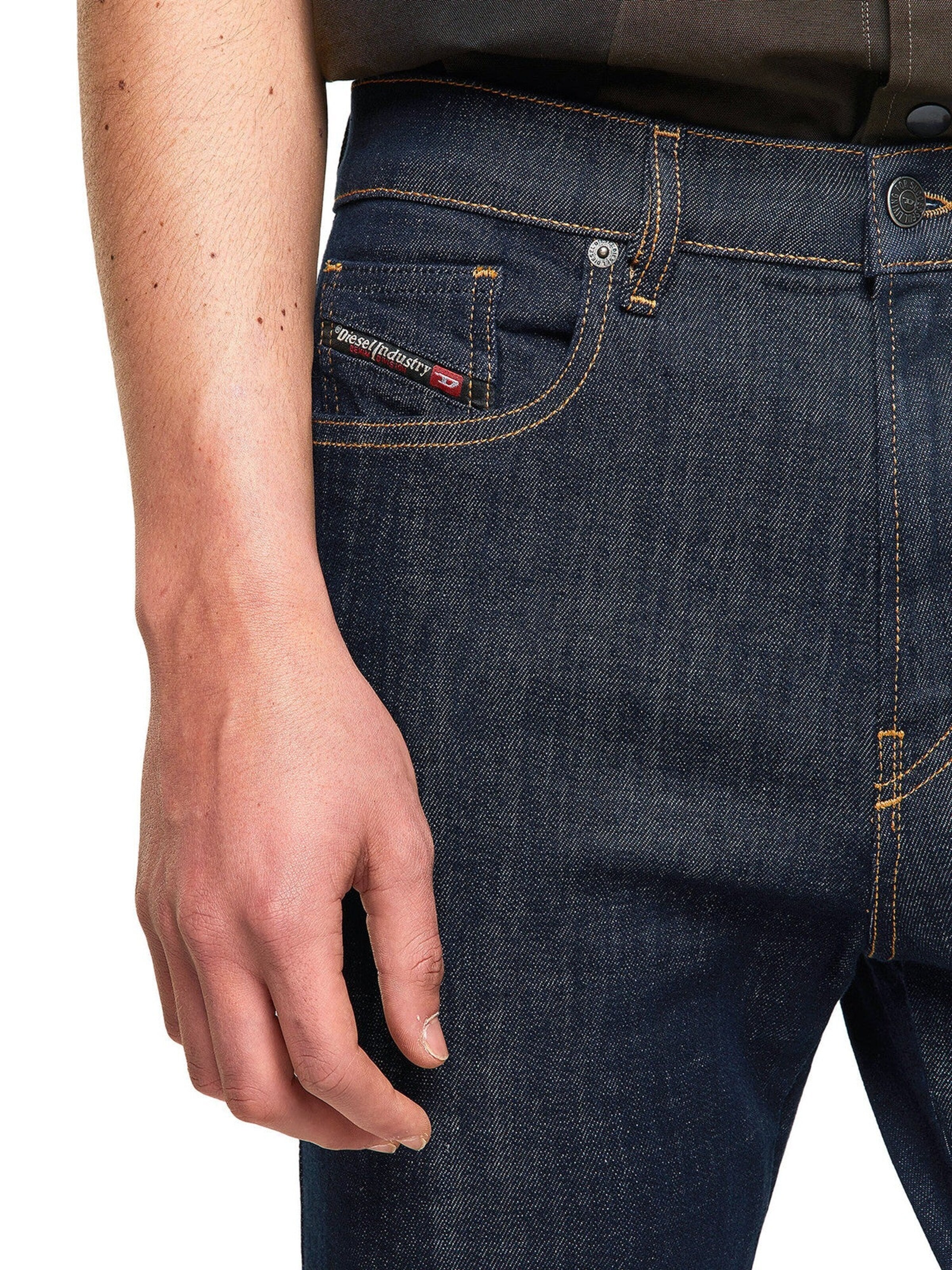 DIESEL Skinny Jeans 'High Waist D-Amny' in Blauw