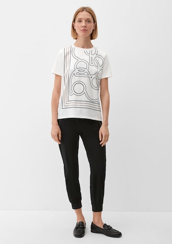 T-shirt s.Oliver BLACK LABEL en blanc