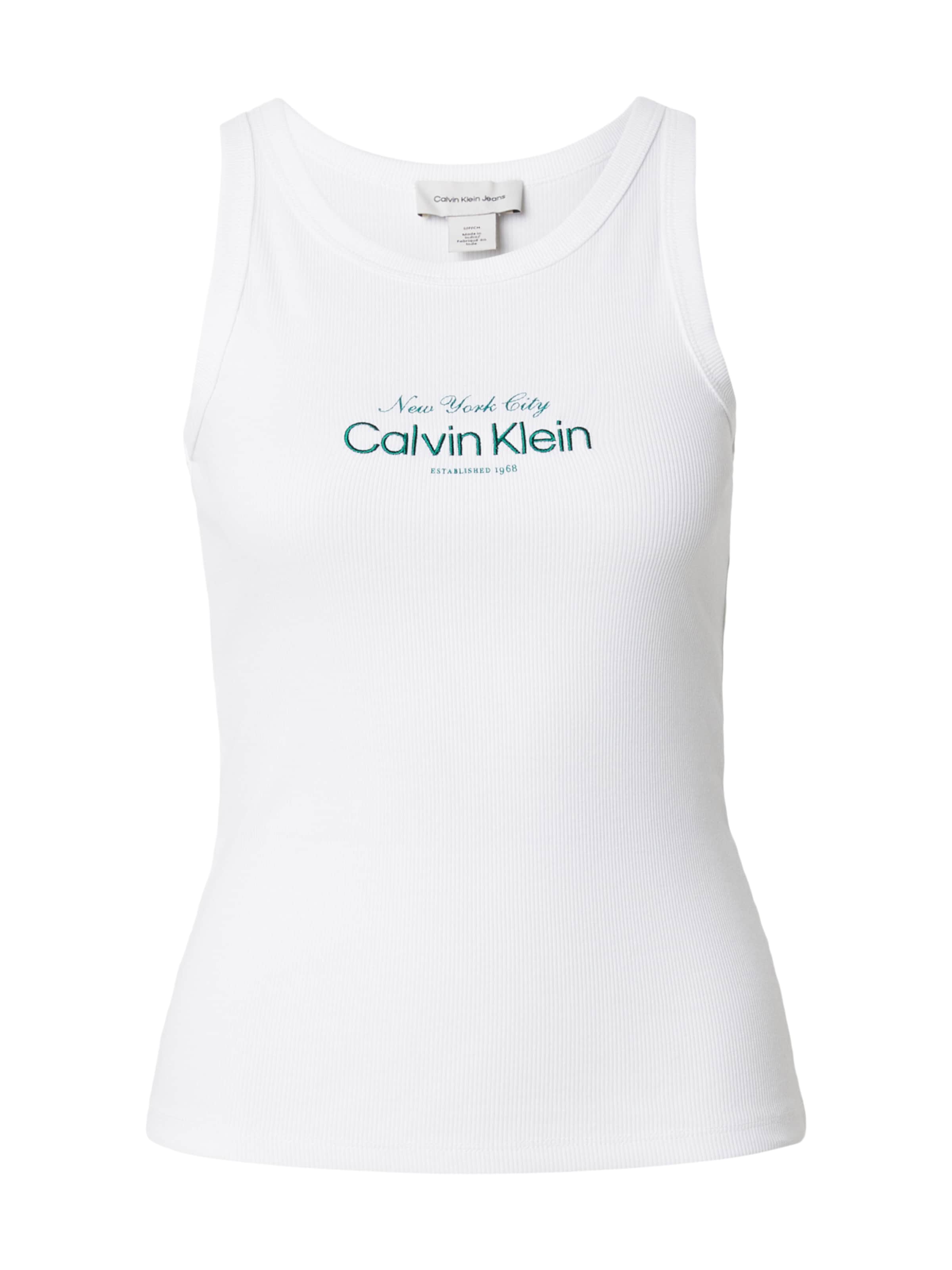 Calvin Klein Jeans - Top en blanco: frente