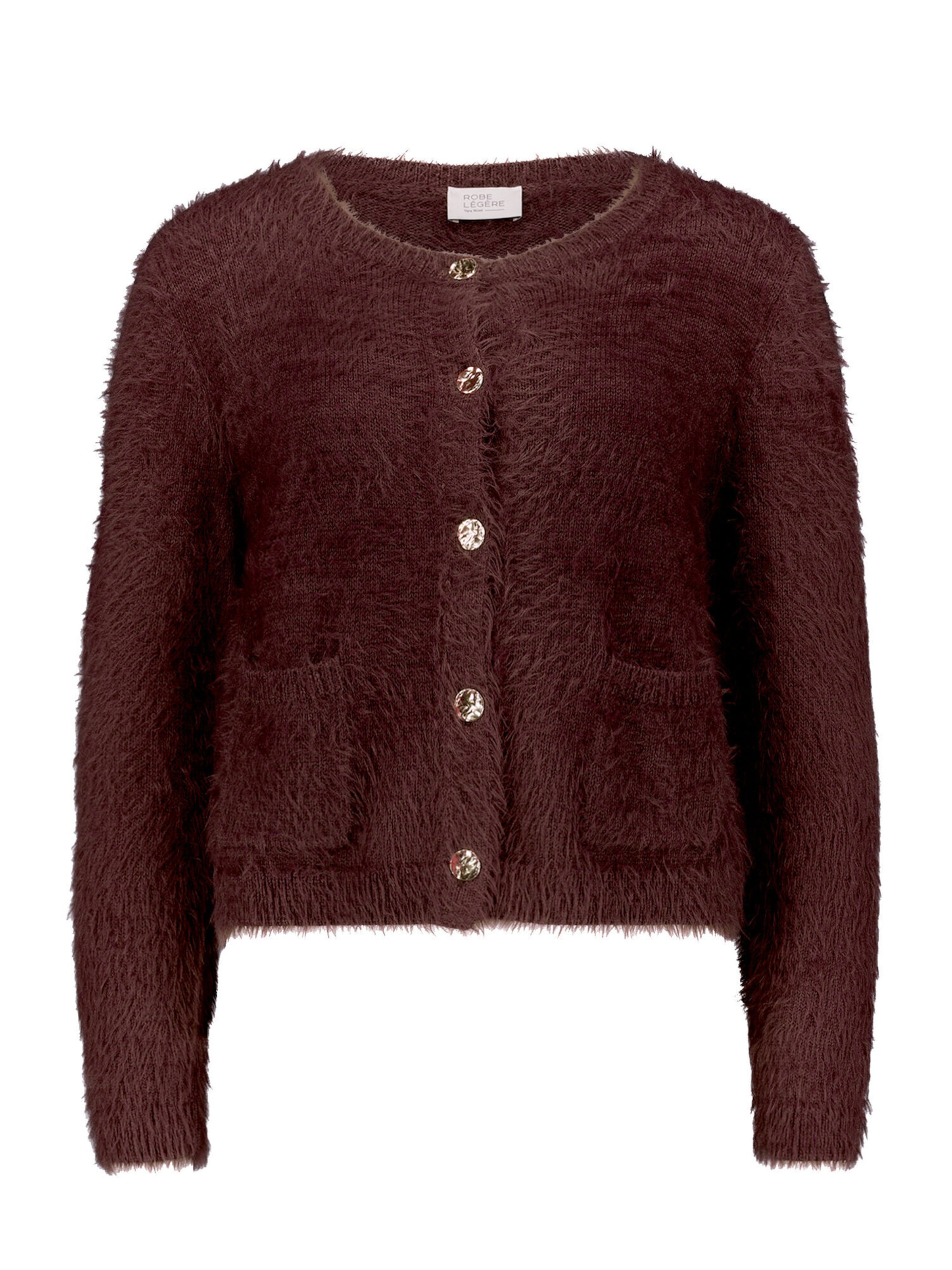 Cardigan Vera Mont en marron : devant