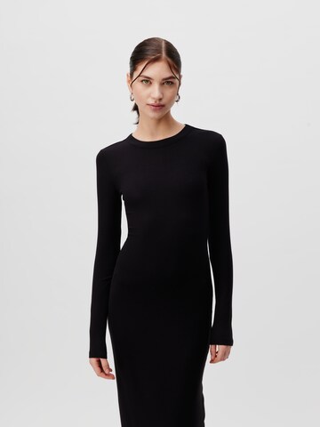 Rochie tricotat 'Liliane' de la LeGer by Lena Gercke pe negru: față