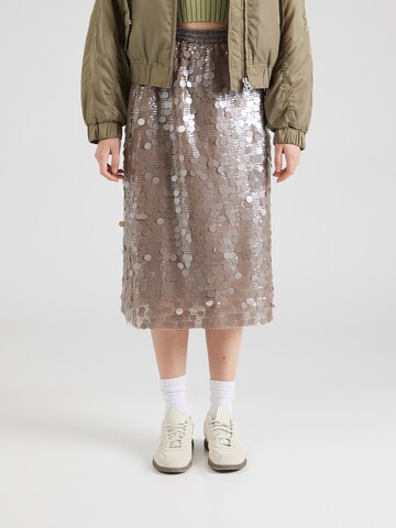 Gonna di Summum in beige: frontale