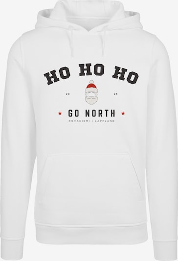 F4NT4STIC Sweatshirt 'Ho Ho Ho Santa Weihnachten' in rot / schwarz / weiß, Produktansicht