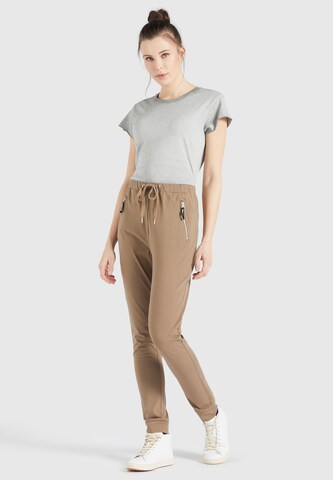 khujo Tapered Broek 'Alenia' in Bruin