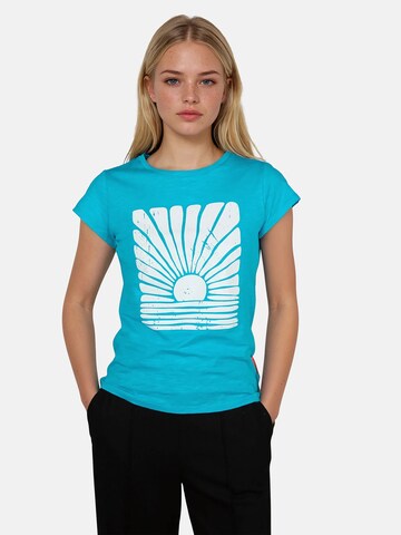 salzhaut Shirt 'Telte' in Blauw: voorkant