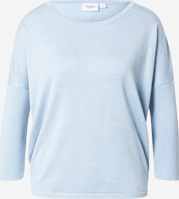 SAINT TROPEZ Sweater 'Mila' in Blue: front