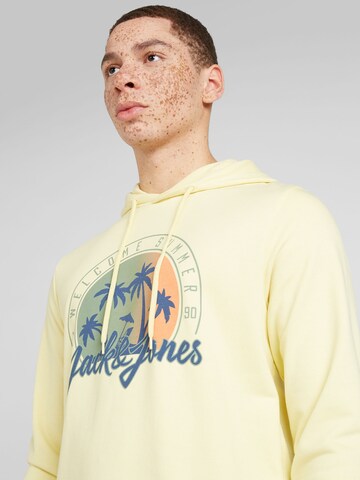 JACK & JONES Μπλούζα φούτερ 'SUMMER VIBE' σε κίτρινο