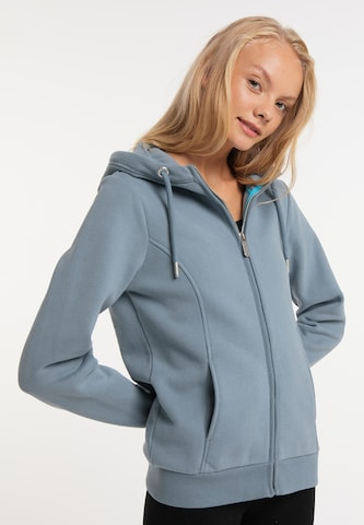 TALENCE Zip-Up Hoodie in Blue: front