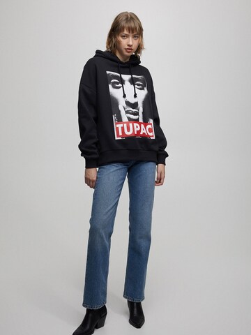 Pull&Bear Sweatshirt in Schwarz