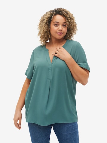 Zizzi - Blusa 'Vanni' em verde: frente