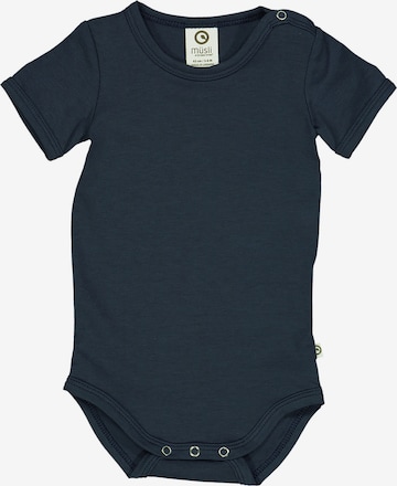 Tutina / body per bambino di Müsli by GREEN COTTON in blu: frontale