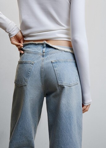 MANGO Wide Leg Jeans 'frankie' i blå