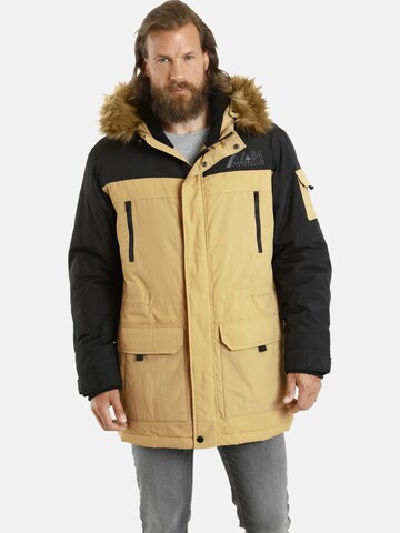 Jan Vanderstorm Winterparka 'Jokum' in Beige: voorkant