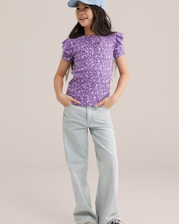 WE Fashion Футболка в Лиловый