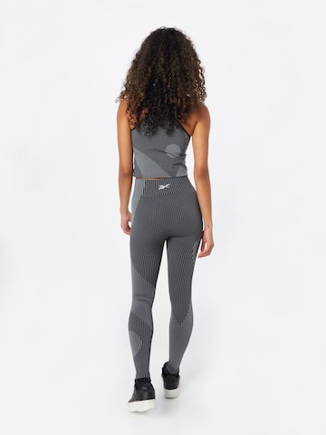 Reebok Skinny Workout Pants 'United By Fitness' in Grey