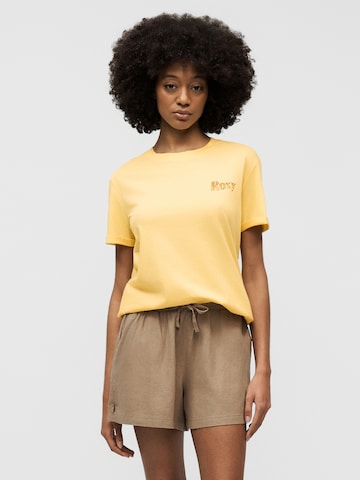 T-shirt 'Oceanregular Poster' ROXY en jaune