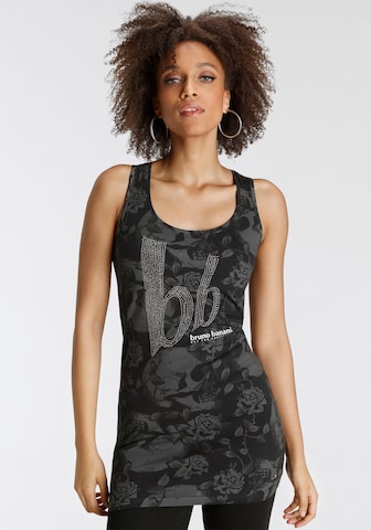 BRUNO BANANI Sports Top in Black: front