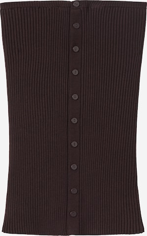 MANGO Stricktop 'AZUCENA' in Braun: Vorderseite