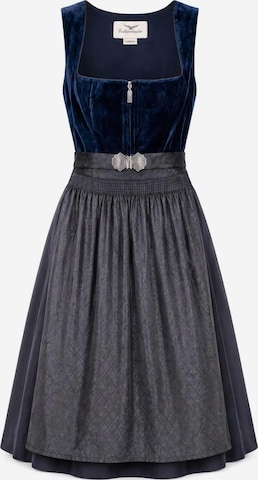 Falkenrieder Dirndl 'Genf' in Blau: Vorderseite