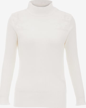 NAEMI Sweater in White: front