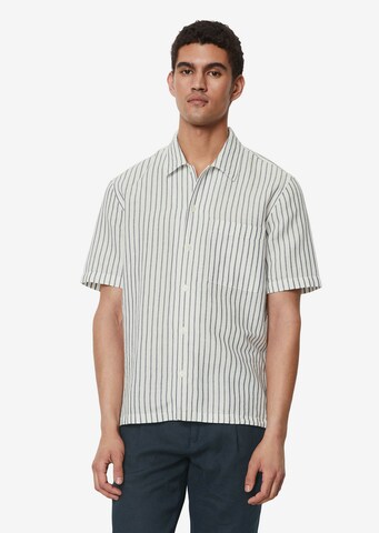 Marc O'Polo Regular fit Overhemd in Wit: voorkant